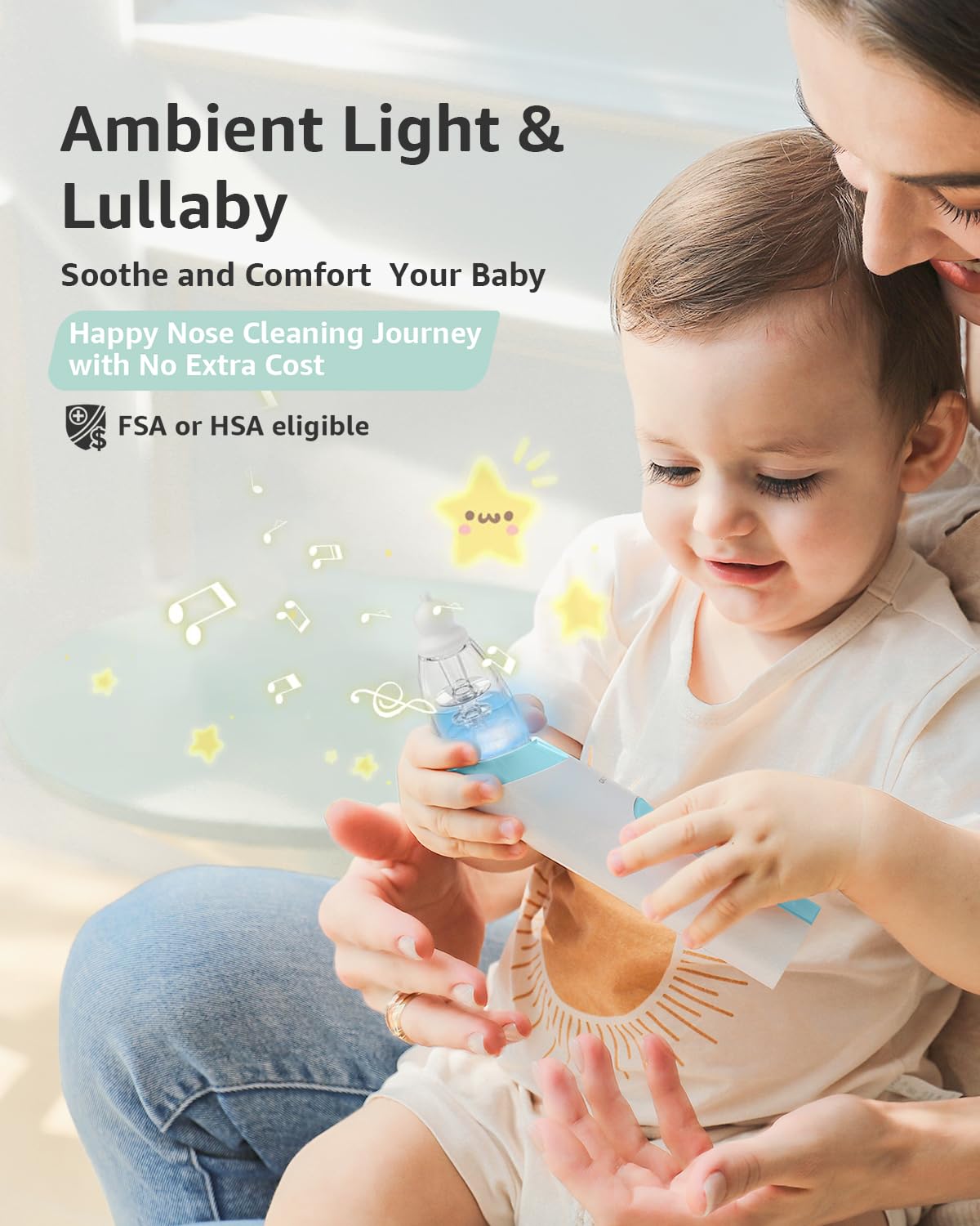GROWNSY Baby Nasal Aspirator, Electric Nose Sucker, Powerful Suction,Grey Jansha Store