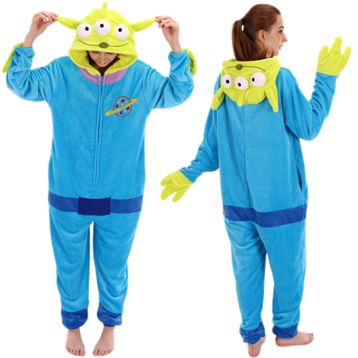 COSUSKET Snug Fit Unisex Adult Onesie Pajamas, Flannel Cosplay Animal One Piece Halloween Costume Sleepwear Homewear Jansha Store