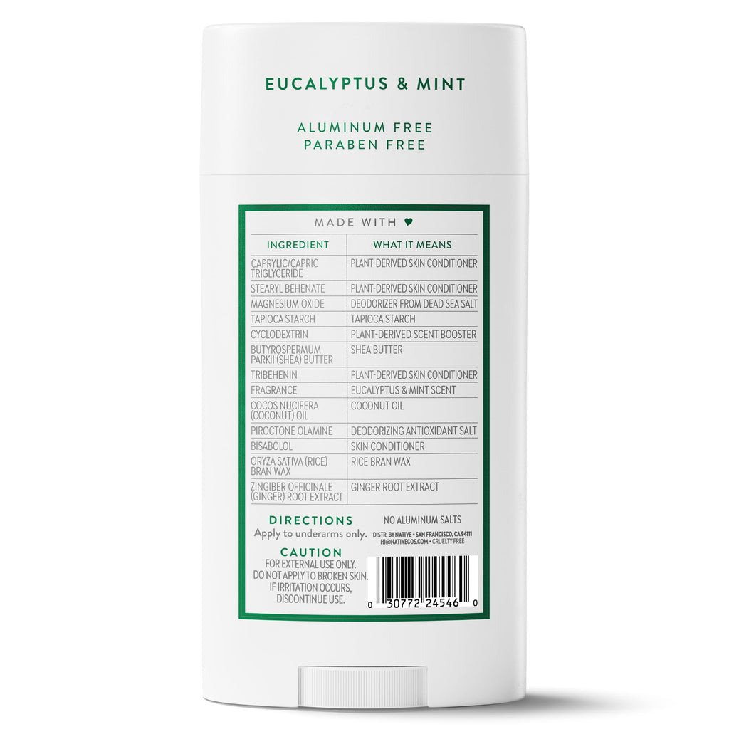 Native Aluminum Free Deodorant, Vanilla & Sandalwood, Large Size Stick, 72 Hour Odor Control, for Women & Men, Contains Naturally Derived Ingredients, 3.1 oz Jansha Store