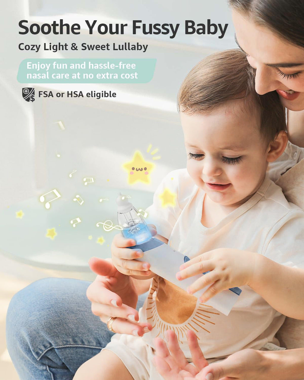GROWNSY Baby Nasal Aspirator, Electric Nose Sucker, Powerful Suction,Grey Jansha Store