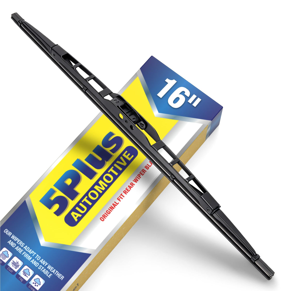 5 PLUS RearQuiet 12 Inch Rear Wiper Blade,OEM Replacement Rear Window Wiper Jansha Store