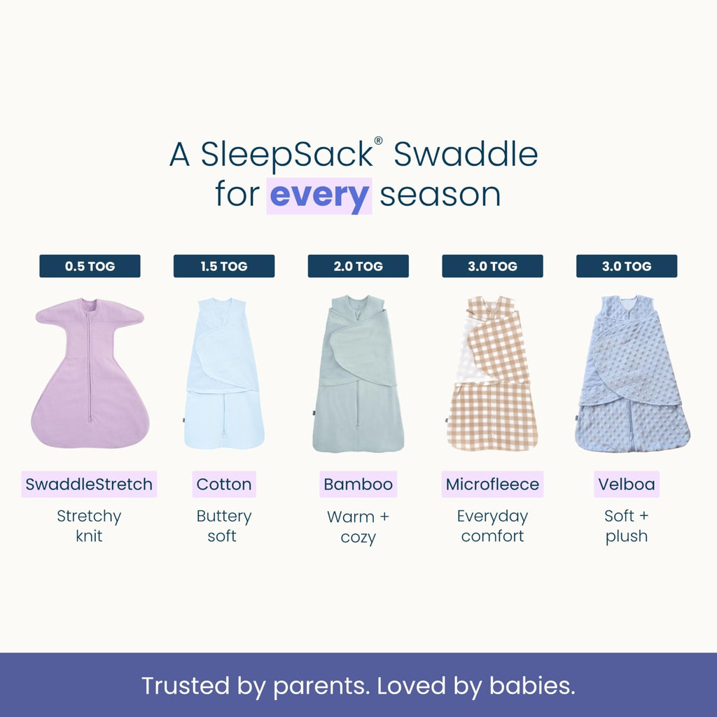 HALO SleepSack Swaddle | Cotton | 1.5 TOG | 6-12 lbs |Floral Stripe Jansha Store