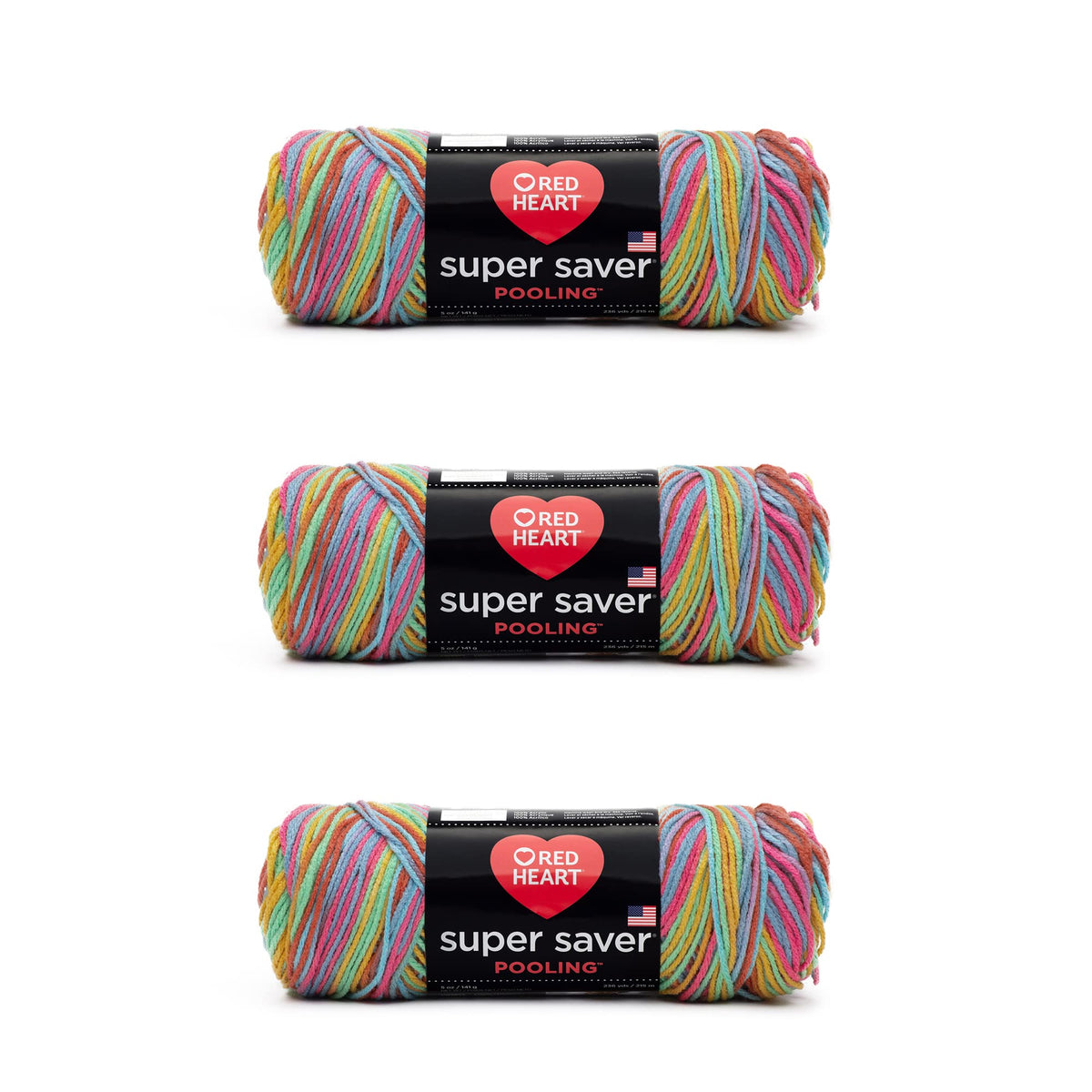 Red Heart Super Saver Yarn for Crocheting & Knitting, Cherry Red, Single Jansha Store