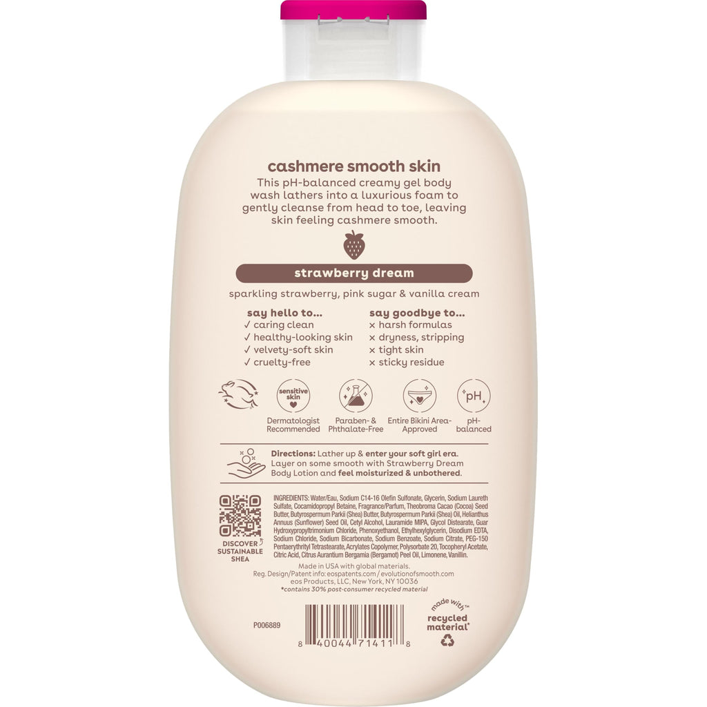 eos Cashmere Body Wash- Vanilla Cashmere, Creamy Gel with Shea Butter, 16 fl oz Jansha Store