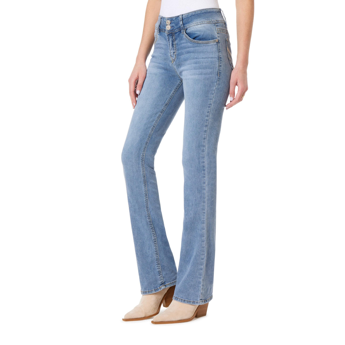 WallFlower Luscious Curvy Bootcut Jeans for Women, Sizes 0-24 Jansha Store