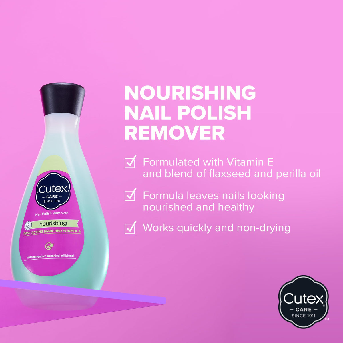 Cutex Nail Polish Remover, Strength Shield, Leaves Nails Looking Healthy, Contains Vitamins E, B5 & Hydrolyzed Silk, 6.76 Fl Oz Jansha Store