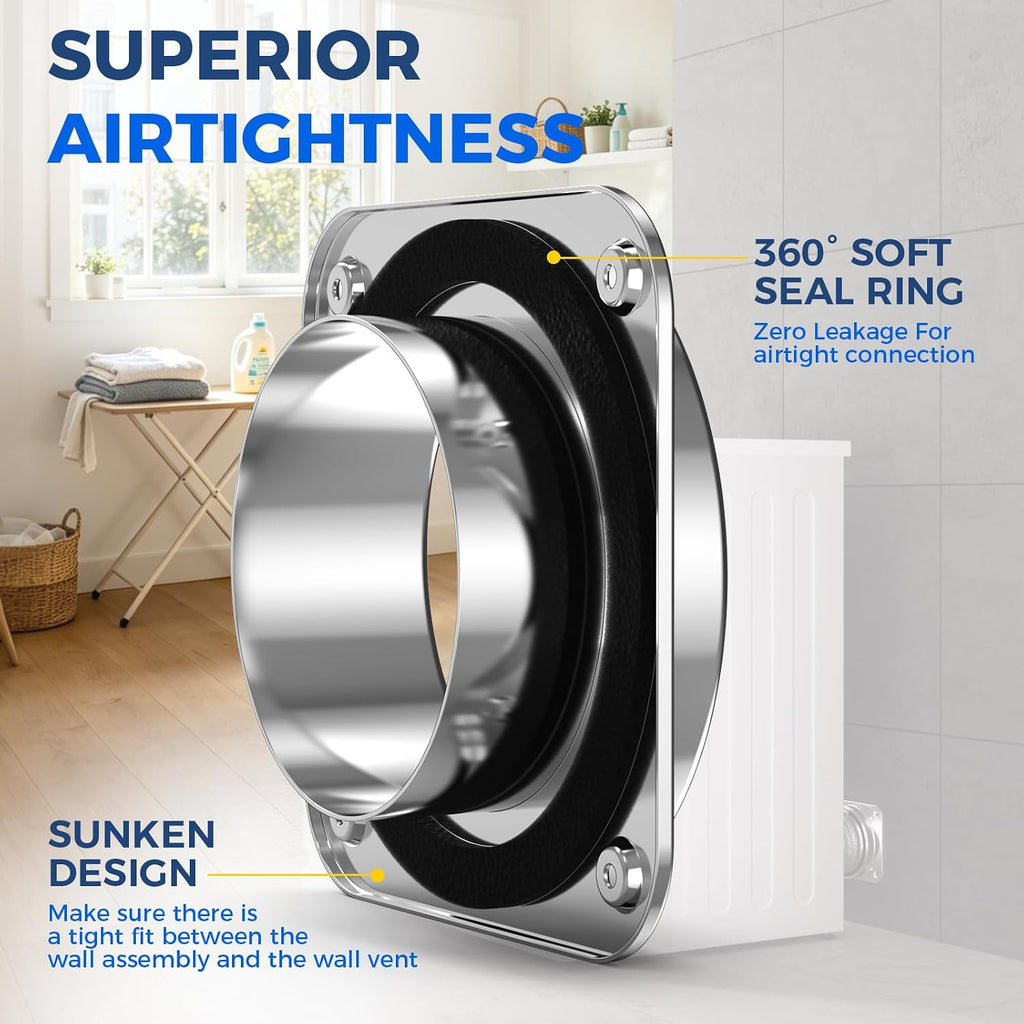 ALORAIR Magnetic Dryer Vent Connector Kit, 4-Inch Quick Connect, DV180 Jansha Store