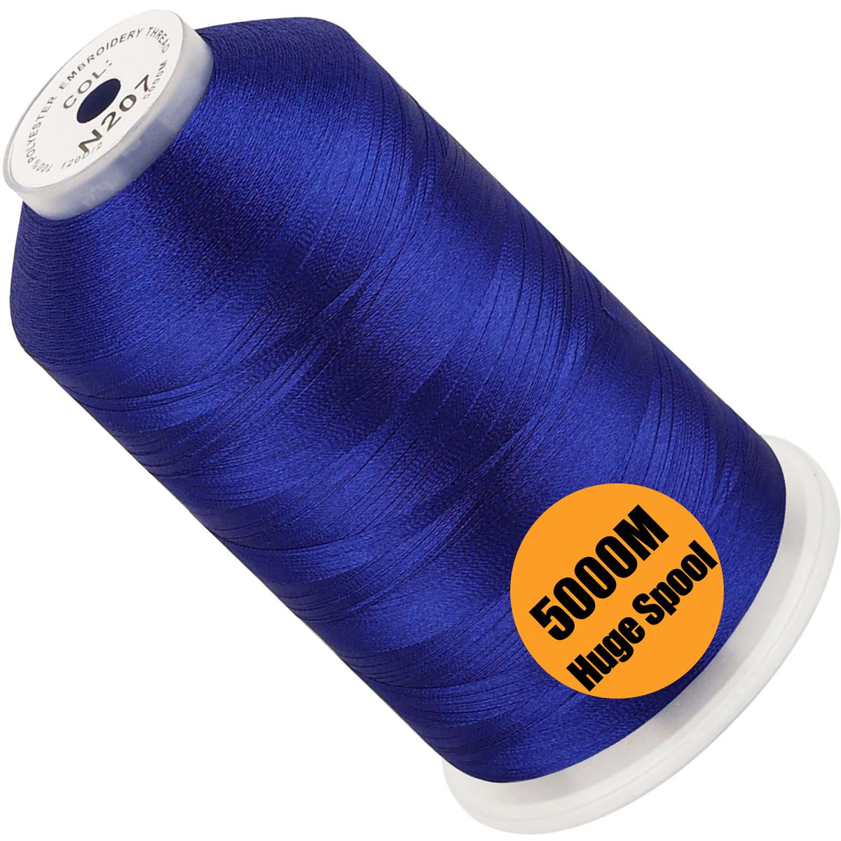 New brothread 5000M Huge Spool Embroidery Machine Thread - White Jansha Store