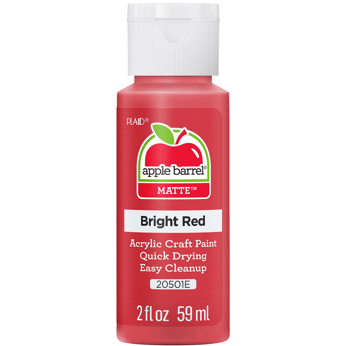 Apple Barrel Acrylic Paint in Assorted Colors (2 Ounce), 20503 White Jansha Store