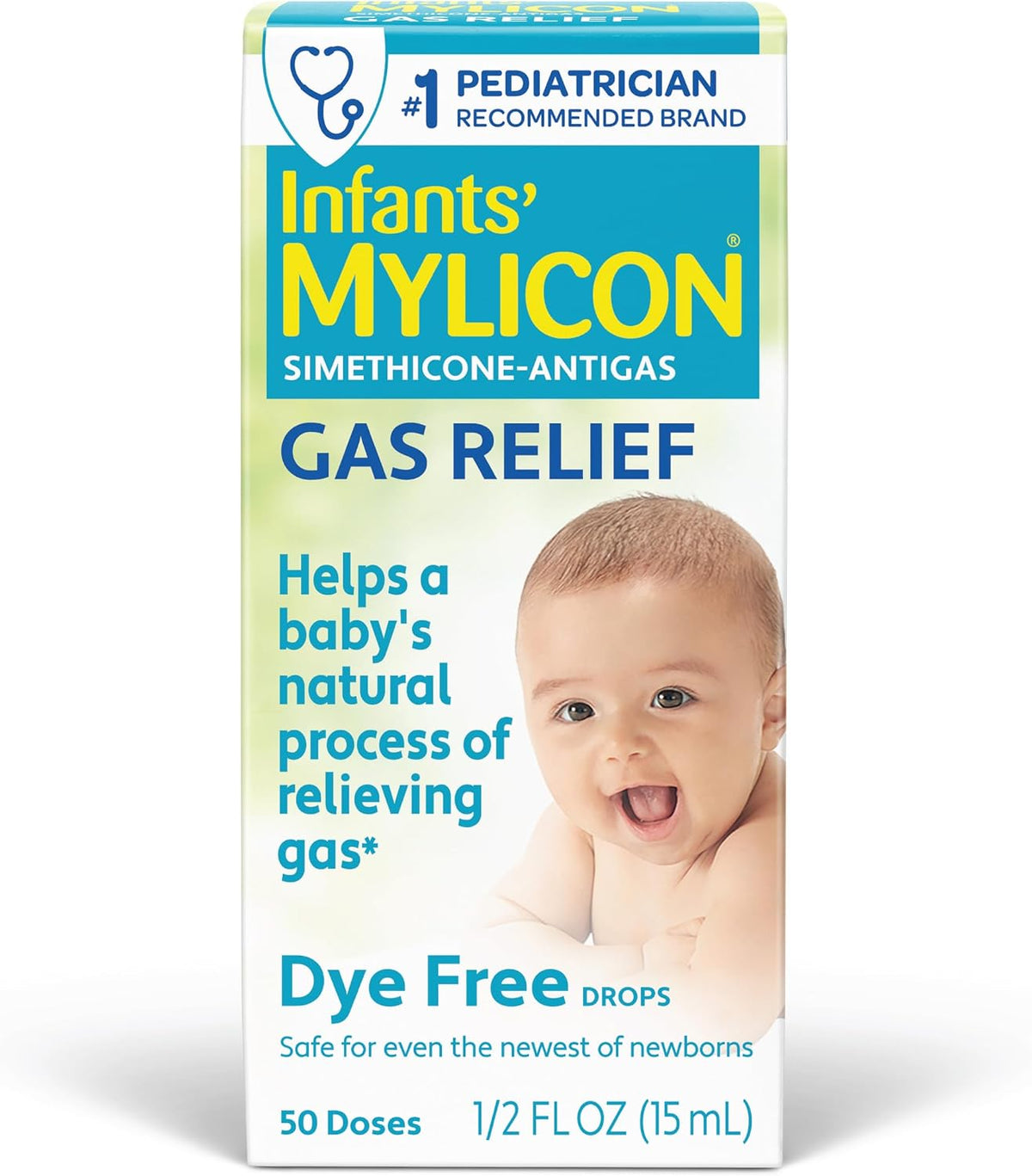 MYLICON Gas Relief Drops for Infants & Babies, Dye Free Formula, 0.5 Fl Oz. Jansha Store