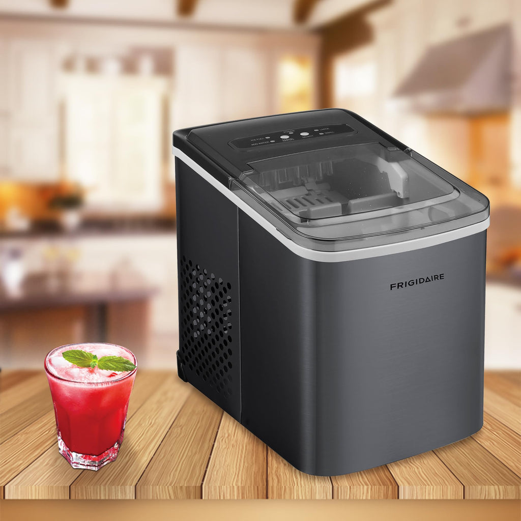 Frigidaire 26 Lbs per Day Portable Compact Maker, Ice Making Machine, Stainless, Medium Jansha Store