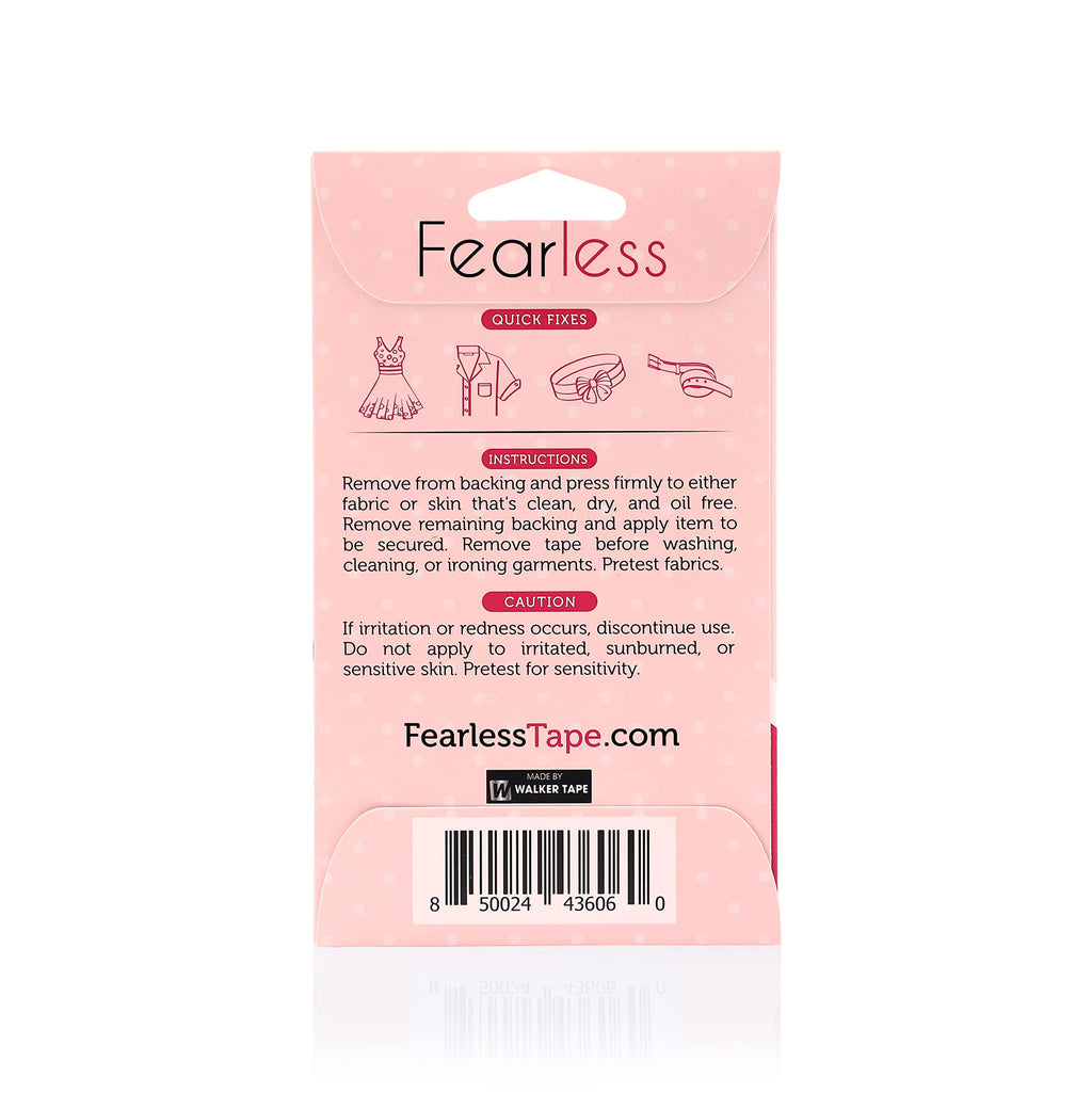 Fearless Tape Extra Wide Double Sided Fashion Tape, 36 Strips Jansha Store