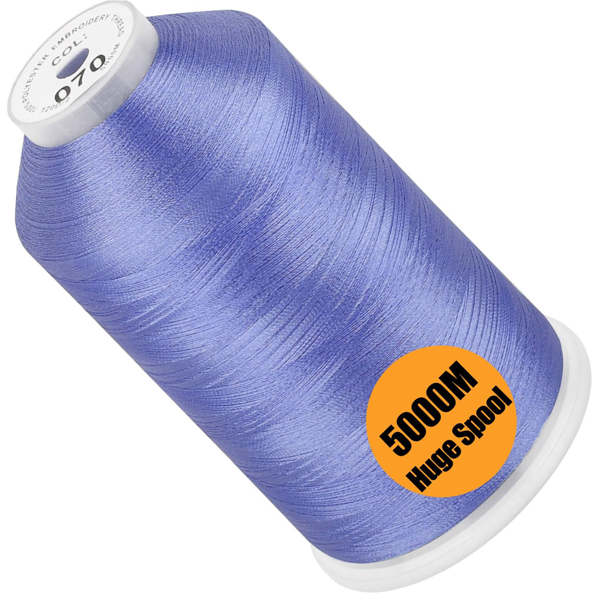 New brothread 5000M Huge Spool Embroidery Machine Thread - White Jansha Store