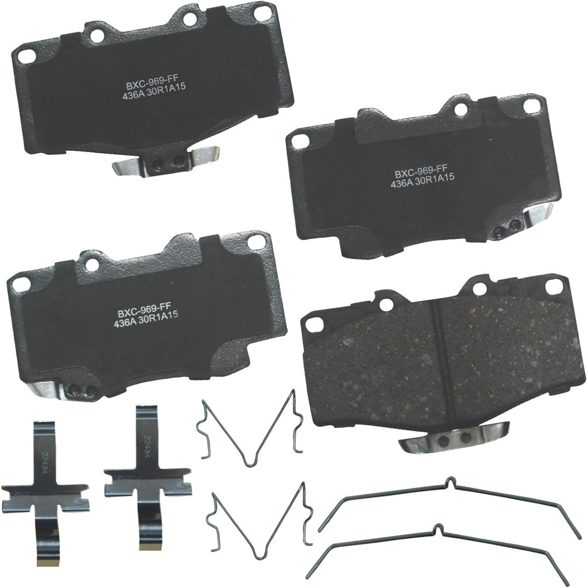 Bendix Premium SBC436A Ceramic Front Brake Pads for Toyota 4Runner 2002-2001, Hilux 2004, Tacoma 1998-1995 Jansha Store