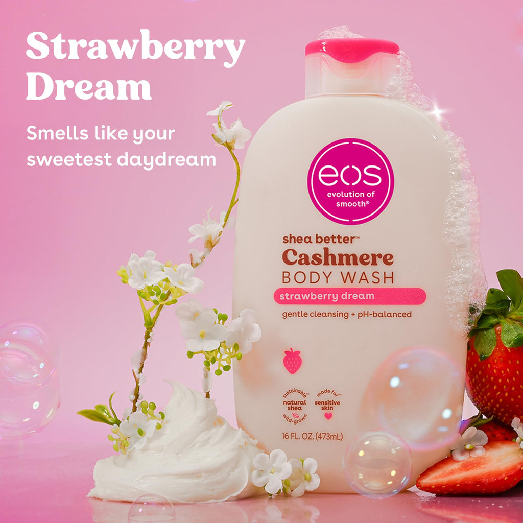 eos Cashmere Body Wash- Vanilla Cashmere, Creamy Gel with Shea Butter, 16 fl oz Jansha Store