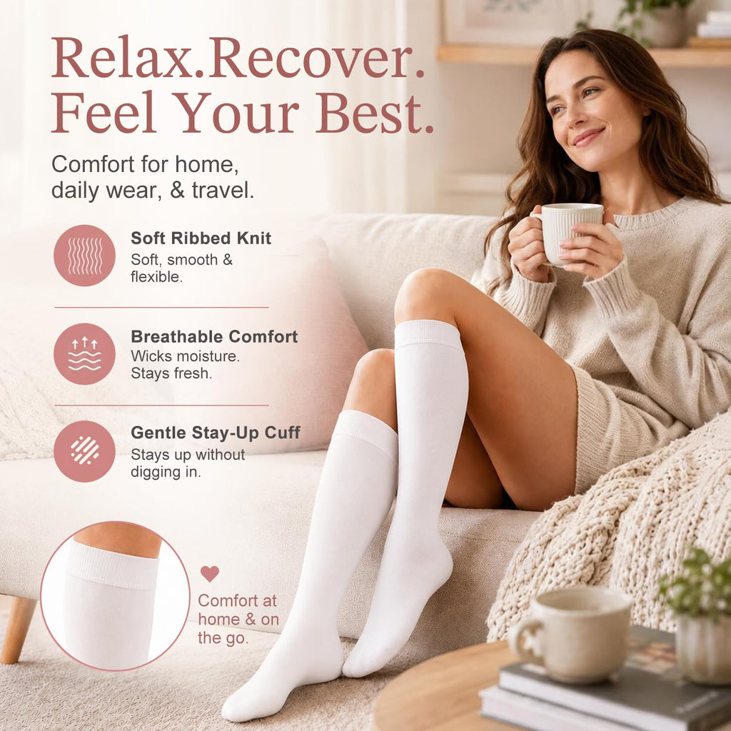 Laite Hebe 4 Pairs-Compression Socks for Women&Men Circulation-Best Support for Nurses,Running,Athletic Jansha Store