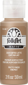 FolkArt Acrylic Paint in Assorted Colors (2 oz), 2559, Coffee Latte Jansha Store