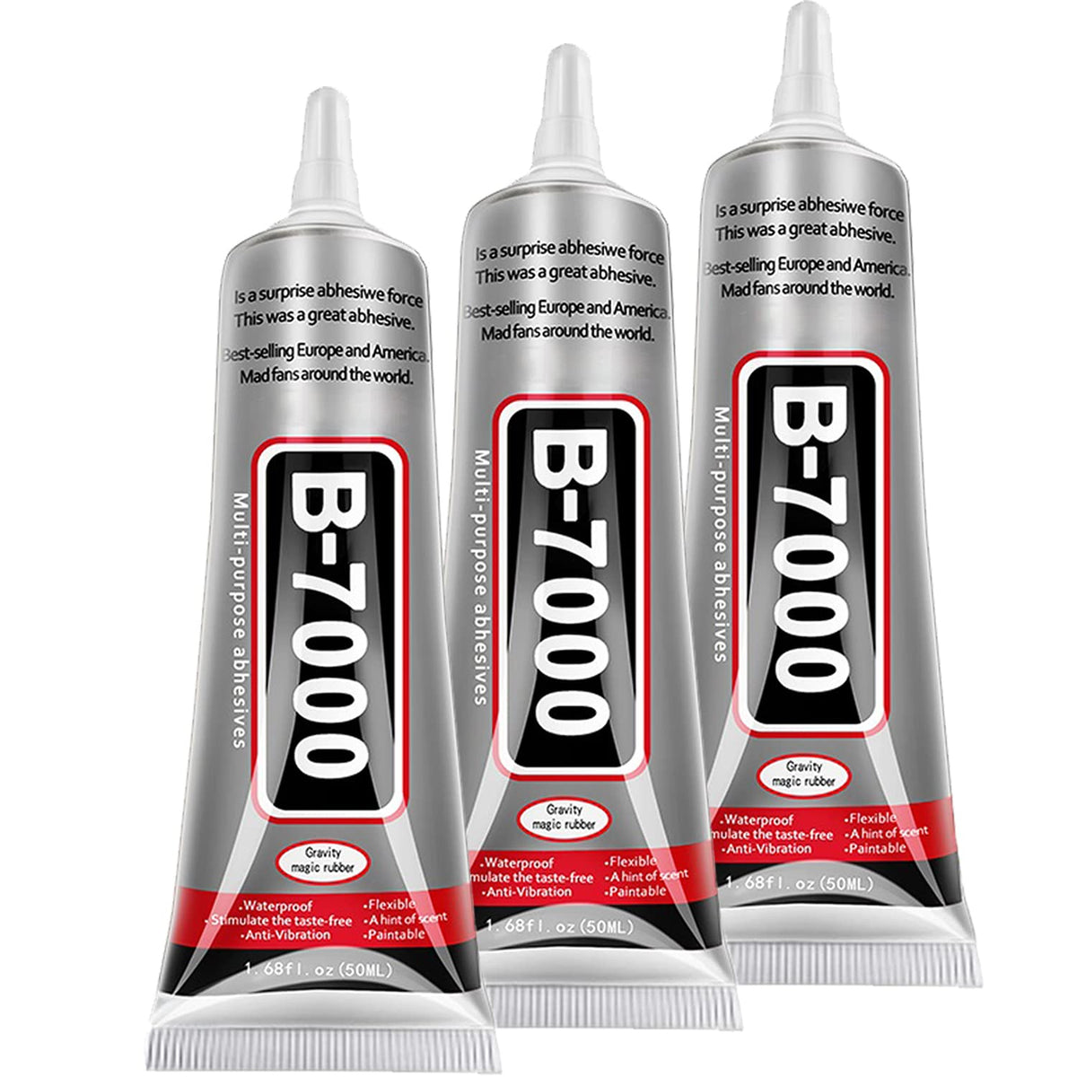 B7000 Jewelry Glue for Making, FITTDYHE 1PCS 50ML/1.69 fl oz Clear Adhesive for Rhinestone, Fabric, Multipurpose Super B-7000 for Phone Repair, Nail Art, Wood, Glass, Charms Jansha Store