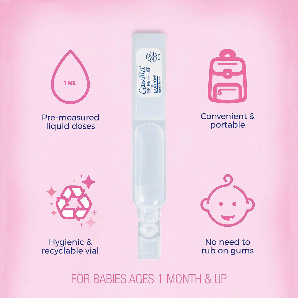 Boiron Camilia Teething Drops for Daytime and Nighttime Relief of Painful or Swollen Gums and Irritability in Babies - 30 Count Jansha Store