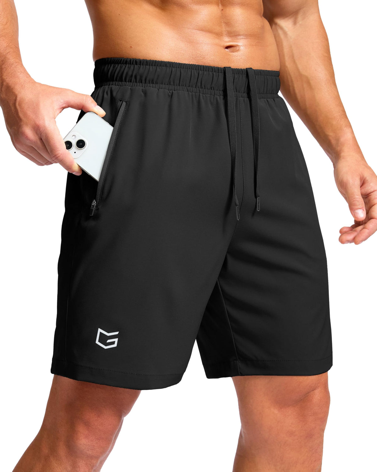G Gradual Men's Athletic Running Shorts with 2 Zipper Pockets 7"/ 5"/ 9" Jansha Store