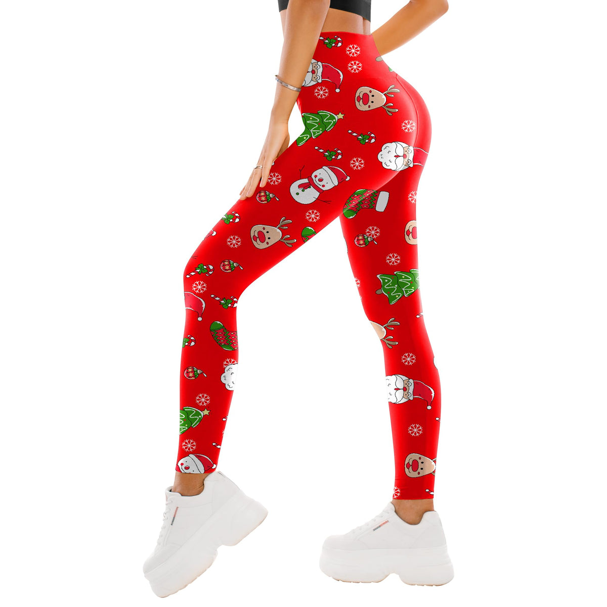 SINOPHANT High Waisted Leggings for Women - Full Length Capri Buttery Soft Yoga Pants for Workout Athletic Jansha Store