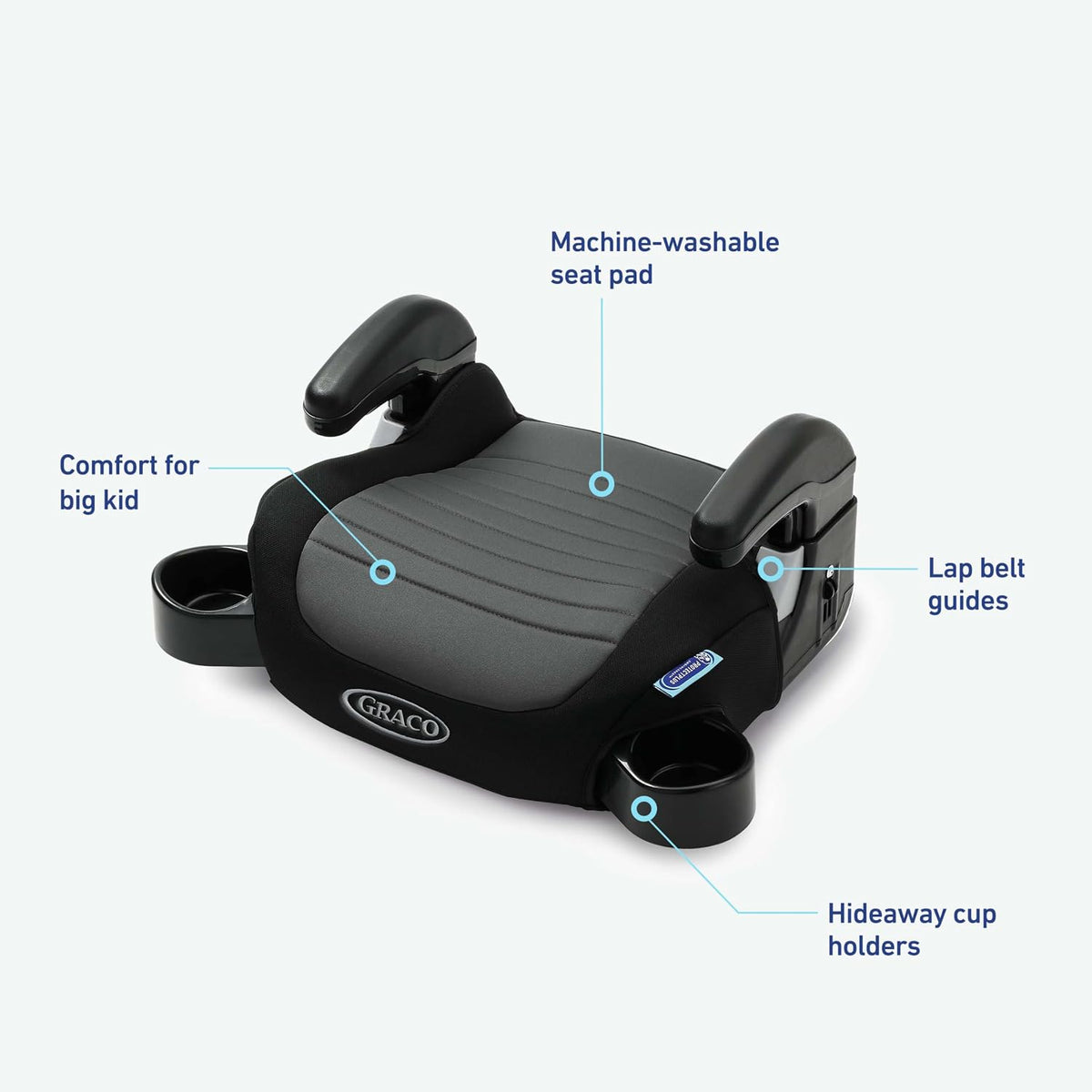 Graco TurboBooster 2.0 Backless Booster Car Seat, Denton Jansha Store