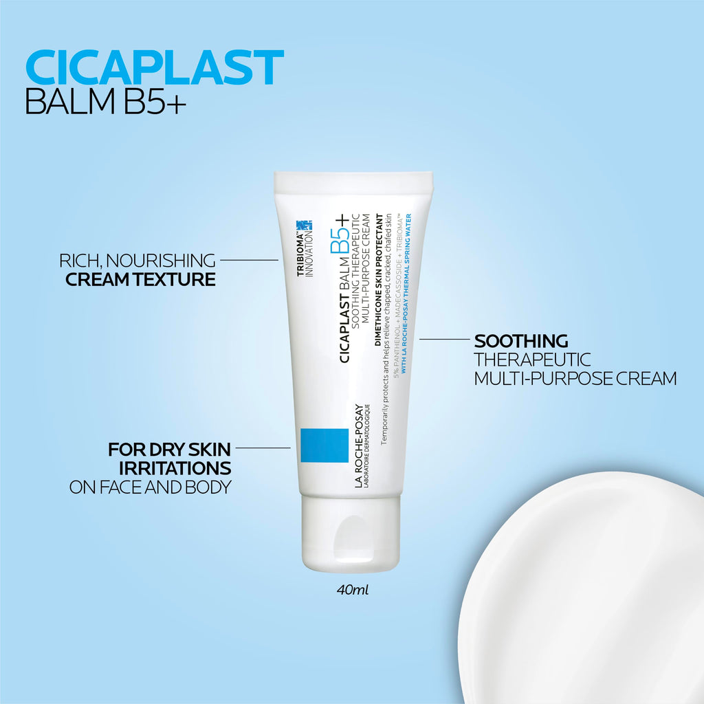 La Roche-Posay Cicaplast Balm B5, Barrier Repair Cream for Dry Skin Jansha Store