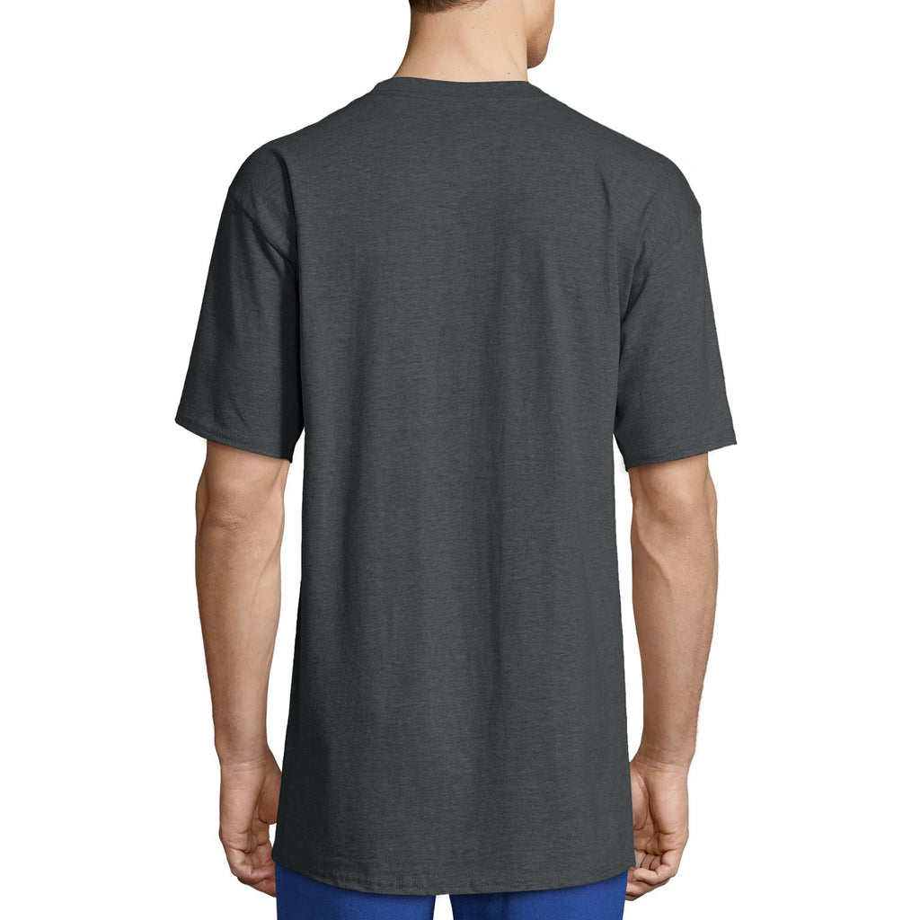 Hanes Men's Beefy-T T-Shirt, Heavyweight Cotton T-Shirts for Men, 1 or 2 Pack, Men's Tees (Tall Jansha Store
