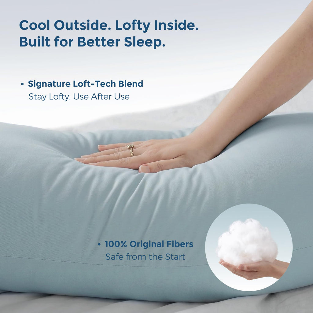 Momcozy Pregnancy Pillow for Sleeping - U Shaped Full Body Maternity Pillow Jansha Store