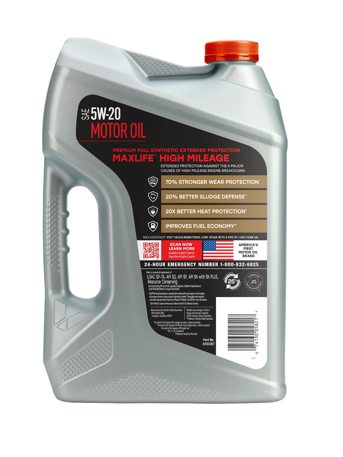 Valvoline MaxLife High Mileage 5W-30 Synthetic Blend Motor Oil 5 Quart Jansha Store