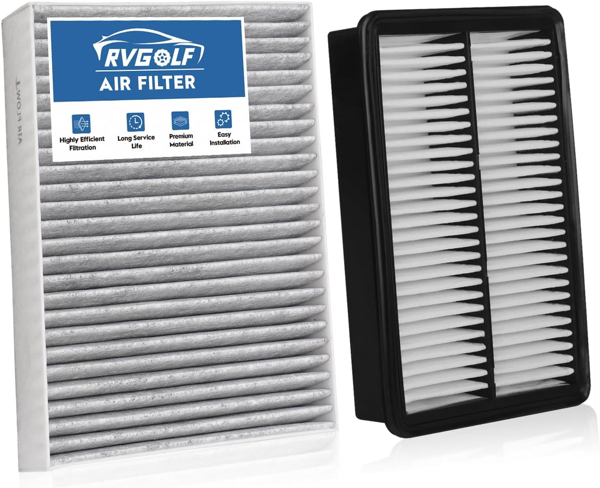 Not for Hybrid, Engine+Cabin Air Filter Fit 2015-2019 Sonata 2.4L (Gas) Jansha Store