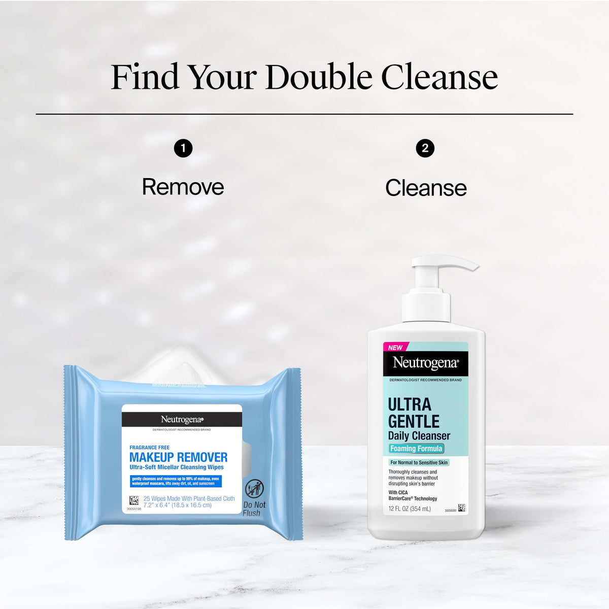 Neutrogena Fragrance-Free Makeup Remover Wipes Singles, Individually Wrapped Face Towelettes, Gently Remove Dirt, Oil, Waterproof Mascara & Makeup, Alcohol-Free Daily Face Wipes, 20 ct (Pack of 12) Jansha Store