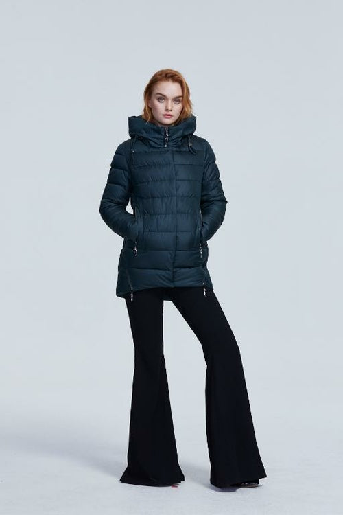 Women warm hooded winter coat women jacket casual parkas jacket Jansha Store