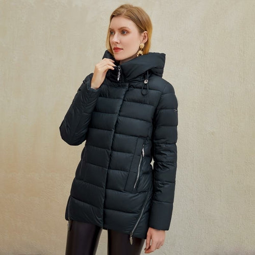 Women warm hooded winter coat women jacket casual parkas jacket Jansha Store