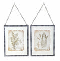 Lavender/Thyme Frame (Set of 2) 9.5" x 12.5" Glass/Metal Jansha Store