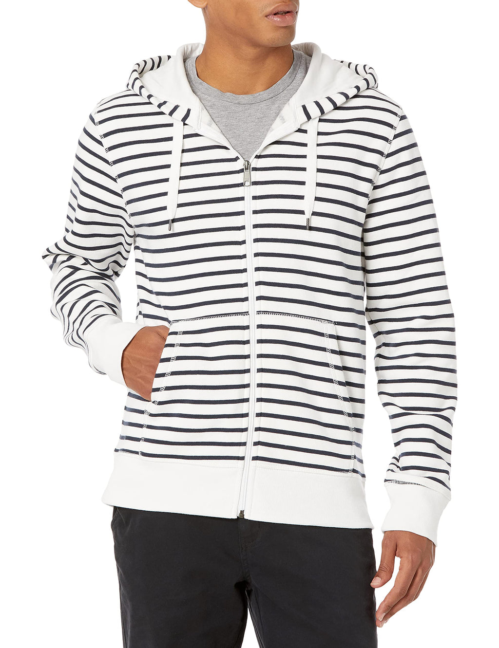 Amazon Essentials Men's Full-Zip Fleece Hoodie Sweatshirt (Available in Big & Tall) Jansha Store