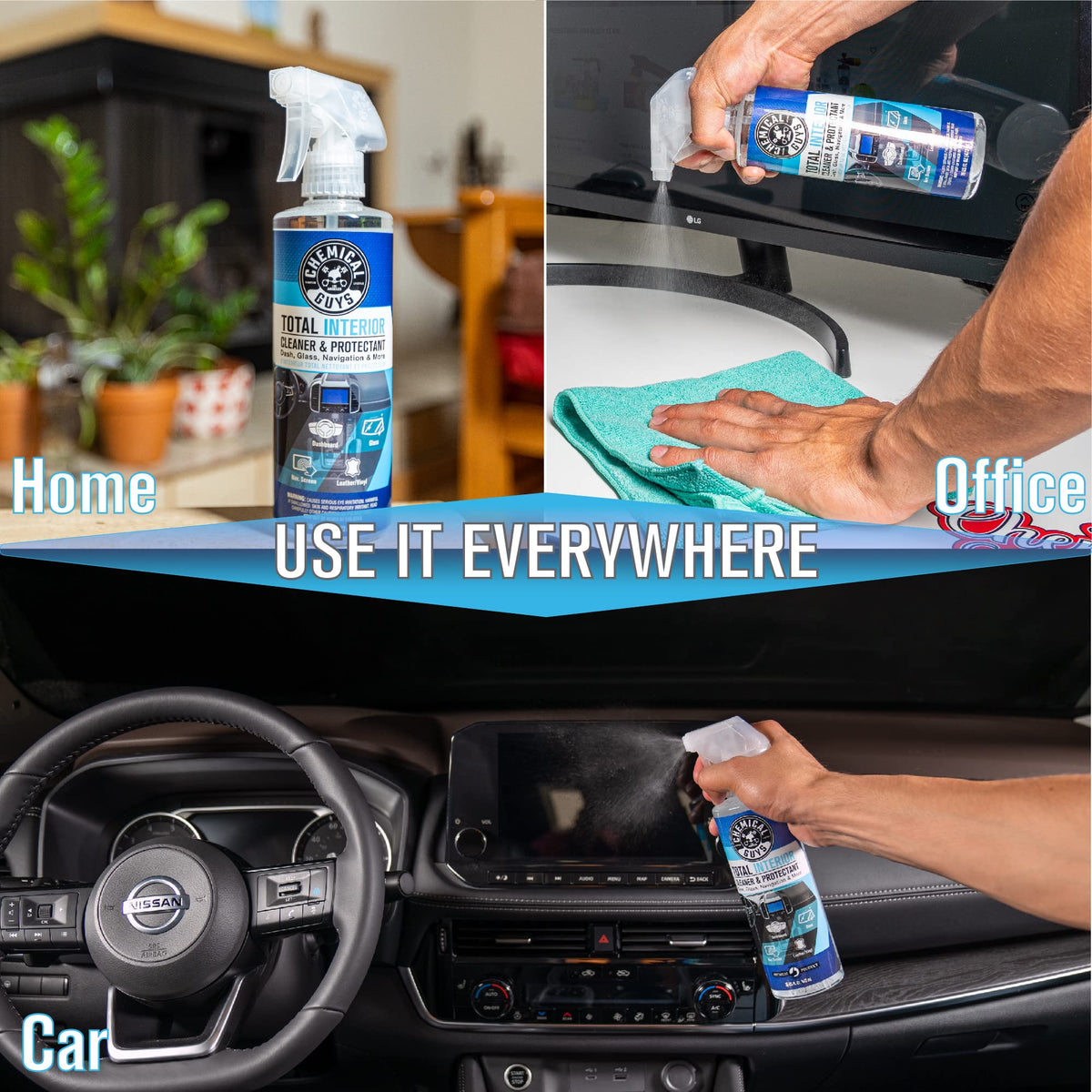 Chemical Guys, Total Interior Cleaner & Protectant, Leather & Vinyl, 16 oz Jansha Store