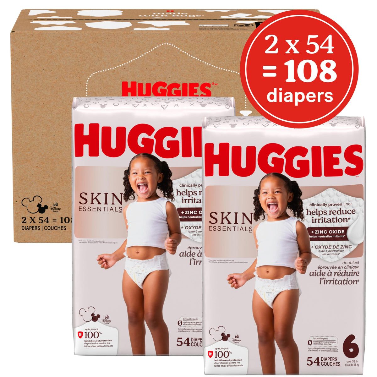 Huggies Skin Essentials Diapers Size 2, 26 Count Jansha Store