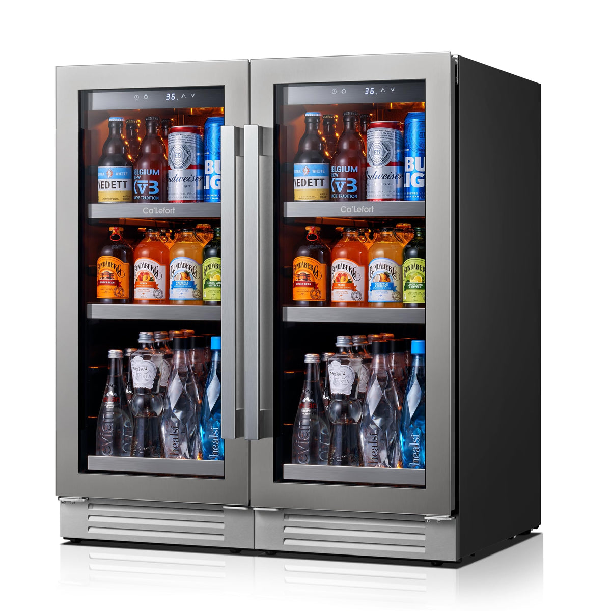 Ca'Lefort 24'' Beverage Refrigerator, 180 Can Beverage Fridge Under Counter Jansha Store