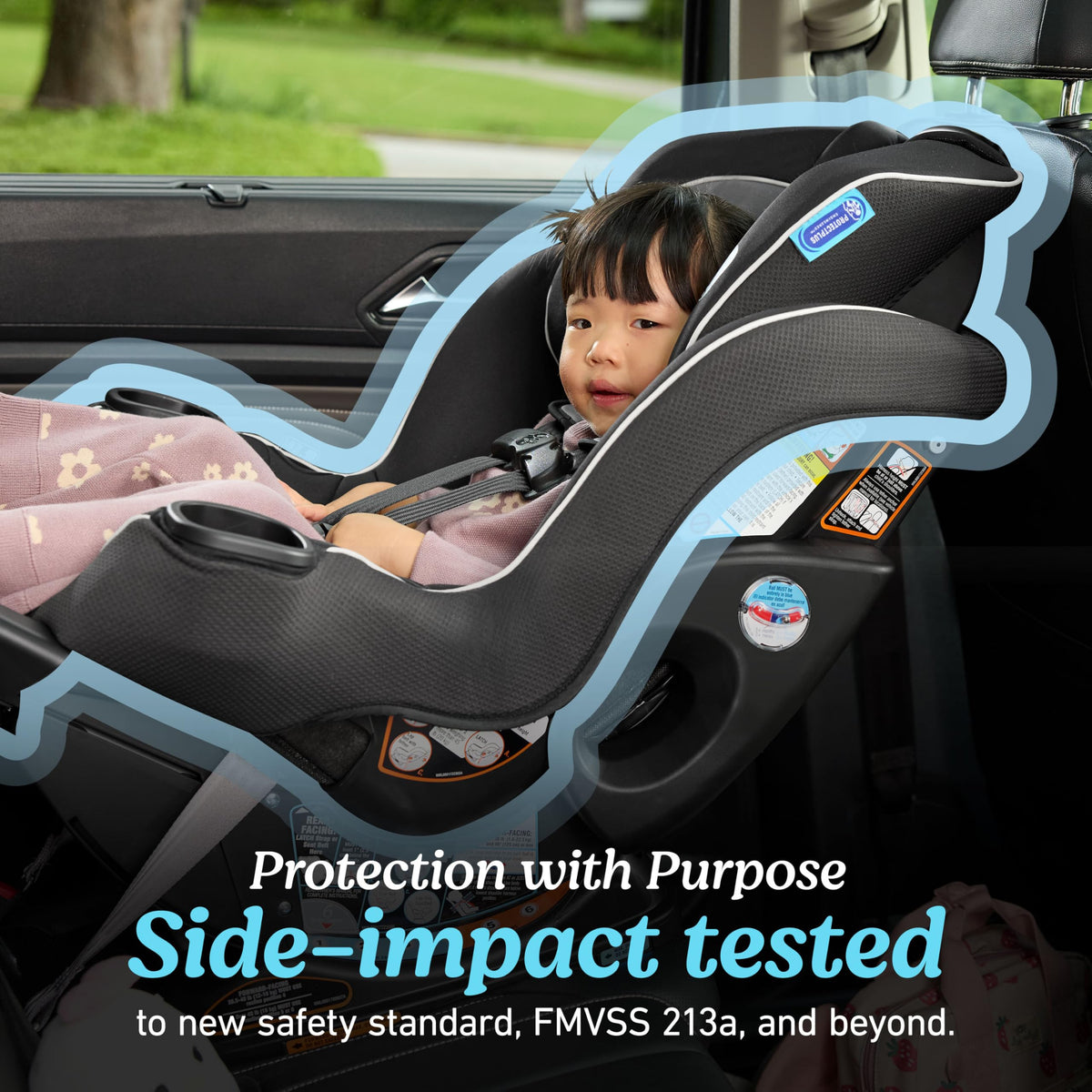 Graco Extend2Fit 2-in-1 Convertible Car Seat, Gotham Jansha Store