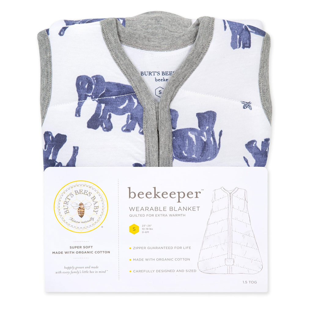 Burt's Bees Baby Infant Wearable Blanket, Organic Cotton Unisex Beekeeper - Light Weight 0.5 TOG or Medium Weight 1.5 TOG Jansha Store