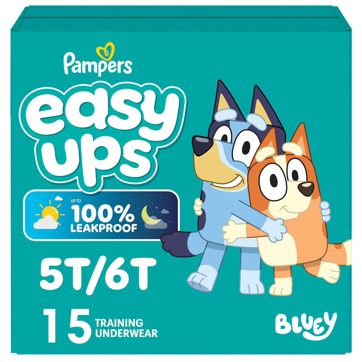 Easy Ups Girls & Boys Potty Training Pants, Size 7 (5T-6T), 84 Count, Bluey Absorbent Pull Up Training Underwear, Up to 100% Leakproof Day and Night, Hypoallergenic Jansha Store