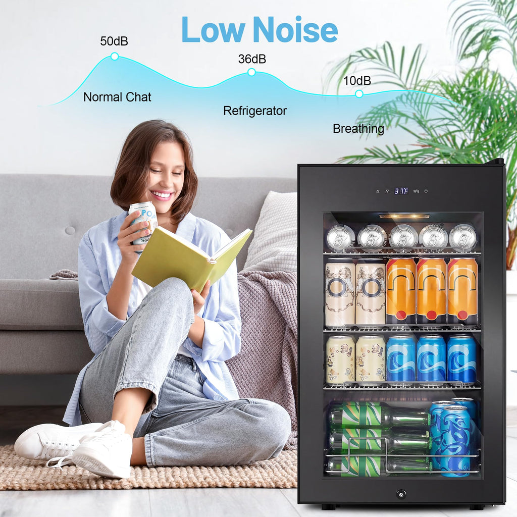 24 Inch Upgraded Dual Zone Wine and Beverage Refrigerator Cooler Jansha Store