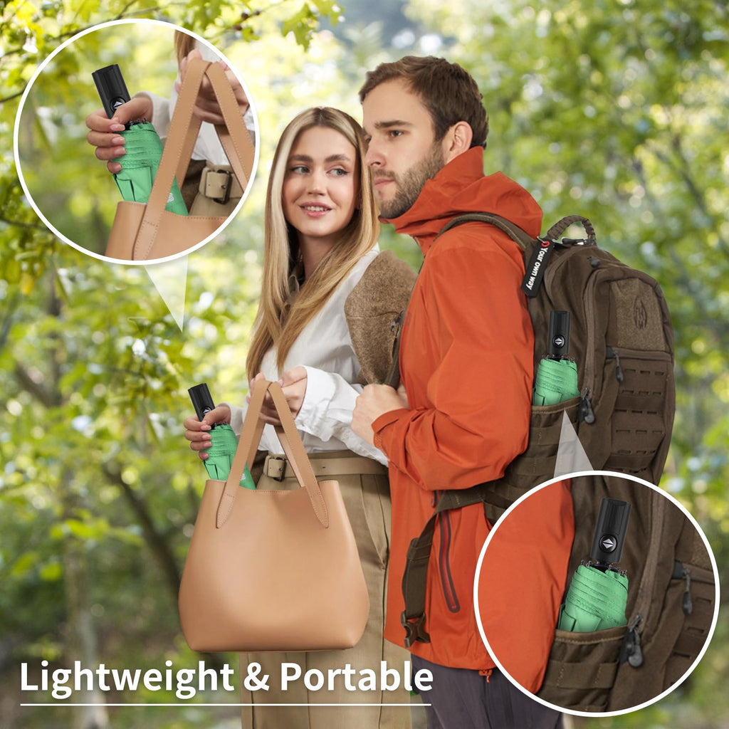 Seniny Windproof Travel Umbrella, Automatic Umbrellas for Rain, Portable & Compact Umbrellas for Backpack, Strong UV for Protection, Folding Small Sun Umbrella for Car, Walking Jansha Store