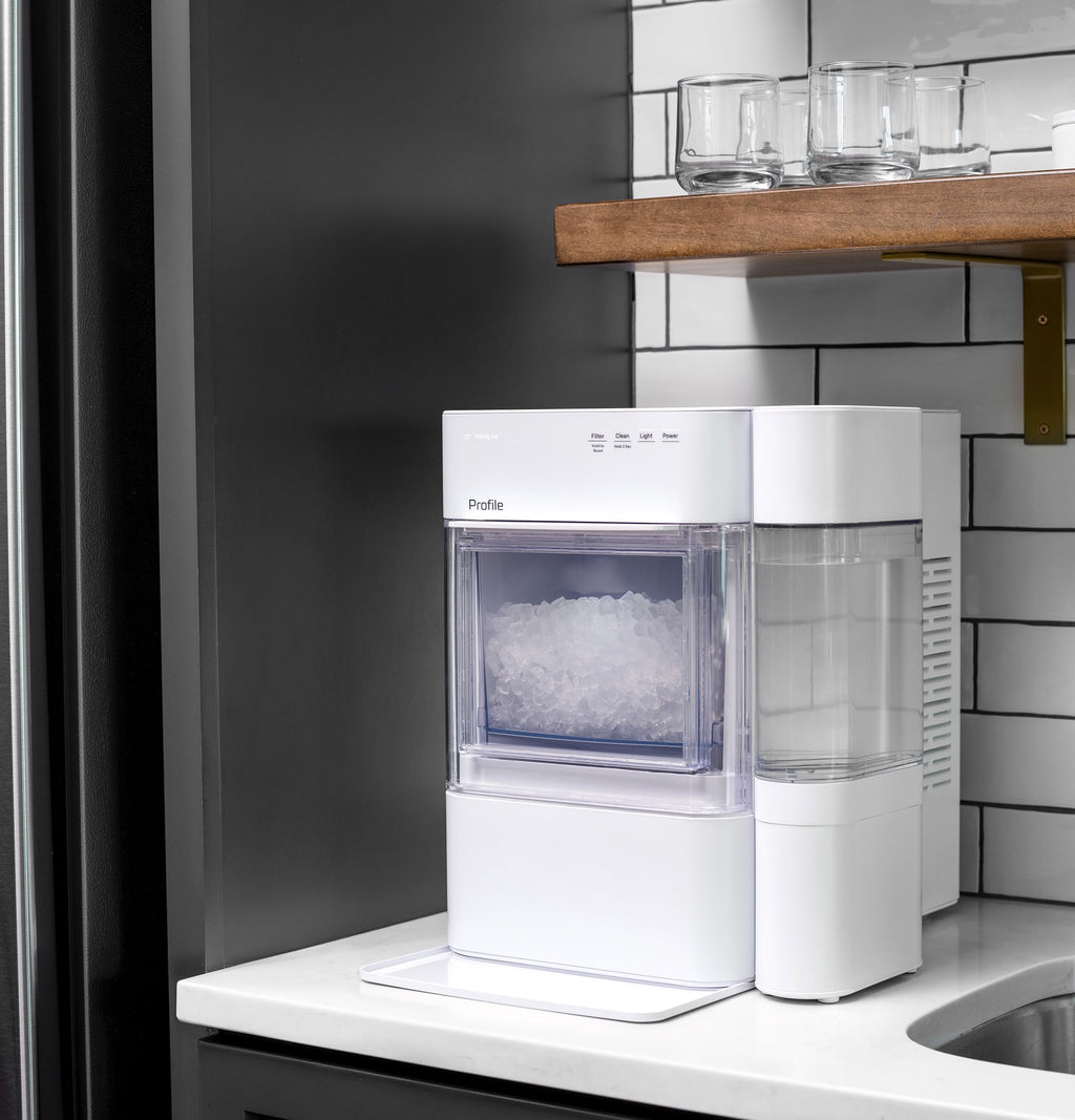 GE Profile Opal 2.0 Ultra Nugget Ice Maker with .75 Gallon Side Tank and Scale Inhibiting Filter, Scoop Included, 38 lbs in 24 Hours, Pellet Ice Machine with WiFi & Smart Connected, Black Jansha Store