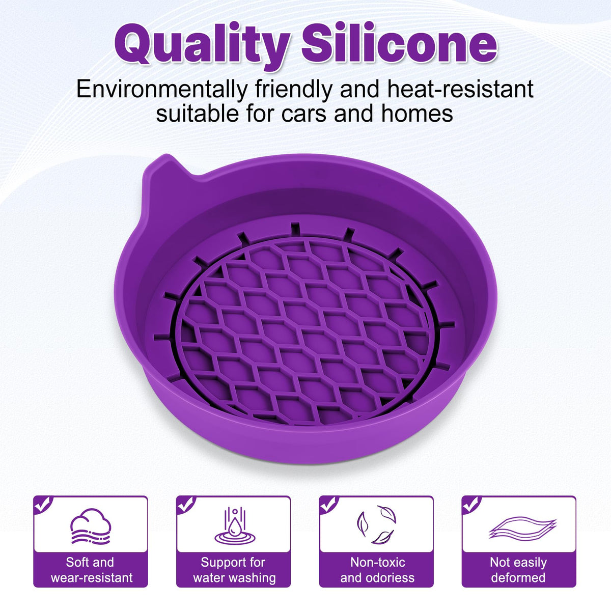 SINGARO Car Cup Holder Coaster, Silicone Cup Holder Insert, Universal Non-Slip Cup Holders, Car Accessories Interior for Women and Man Interior Sets 4 Pack Black Jansha Store
