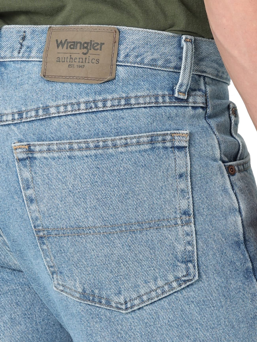 Wrangler Authentics Men's Regular Fit Comfort Flex Waist Jean Jansha Store