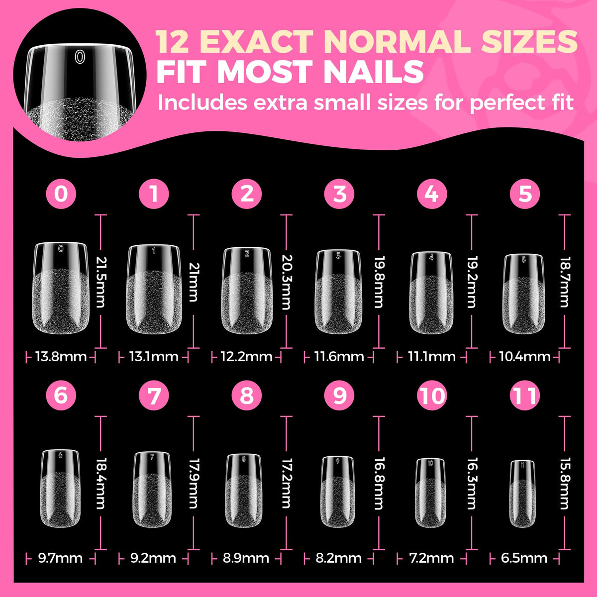 UNA GELLA Short Almond Nail Tips 504PCS Short Fake Nails Soft Press Ons Jansha Store
