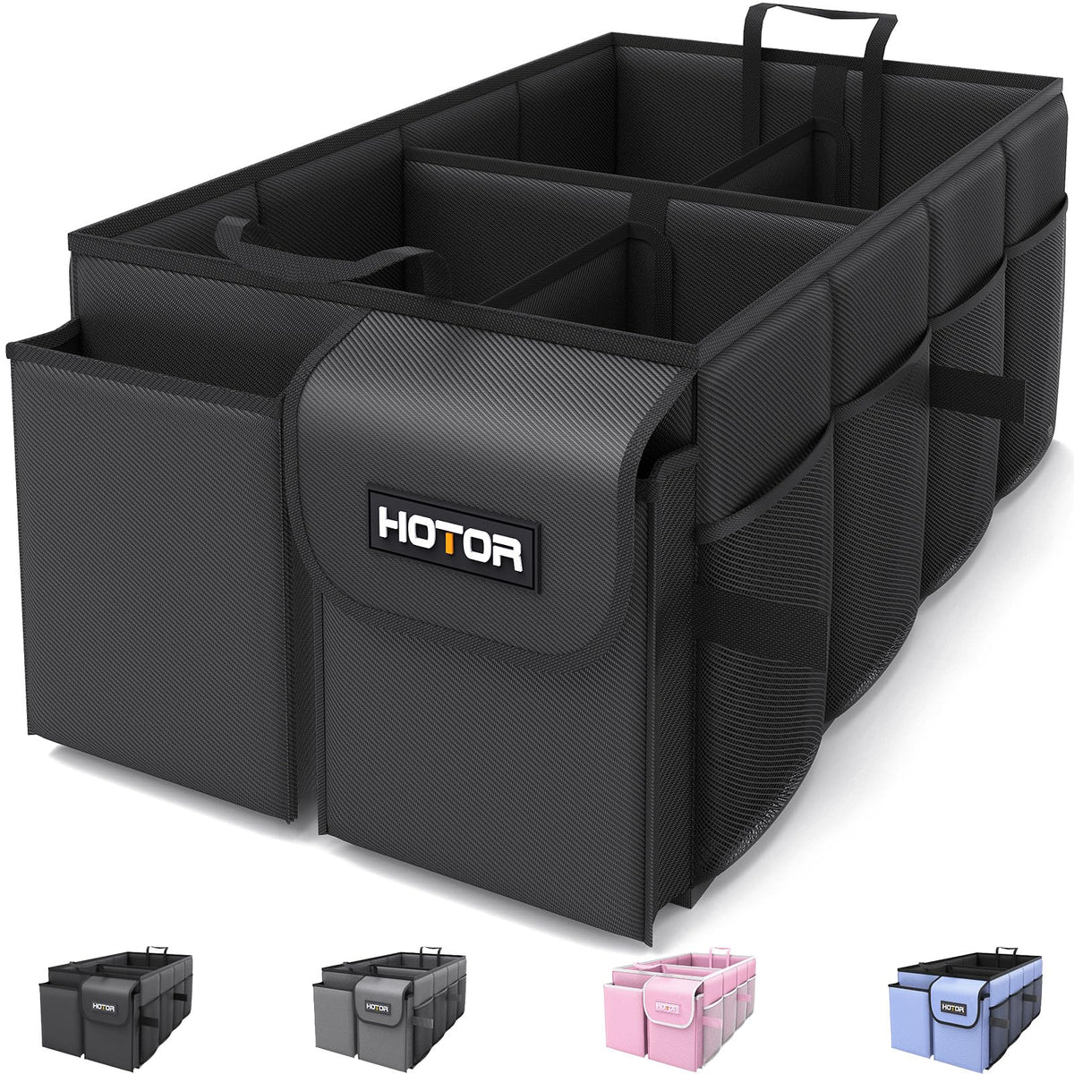 HOTOR Trunk Organizer - Foldable Car Organizer for SUVs & Sedans Storage Jansha Store