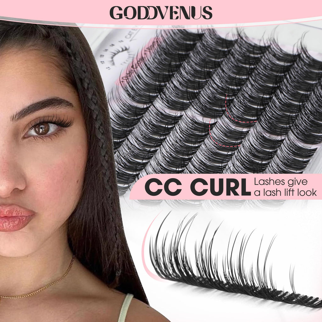 Brown Lash Clusters Natural For Soft Glam 300Pcs Wispy Lashes Cluster Eyelash Cluster Extensions C Curve Individual Lashes DIY Lash Extension Waterproof & Long - Lasting (10-16mm) Jansha Store